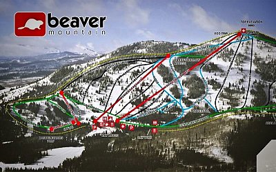 Beaver Mountain: схема склонов