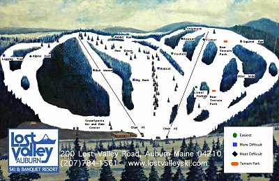 Lost Valley: схема склонов