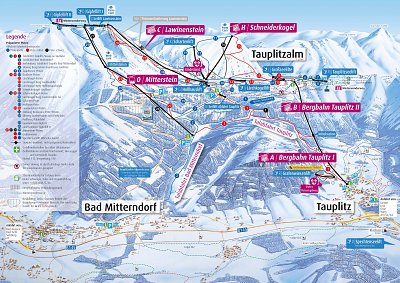 Tauplitz – Bad Mitterndorf: схема склонов