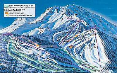 Mt. Shasta: схема склонов
