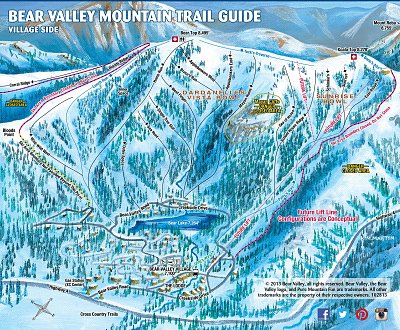 Bear Valley: схема склонов