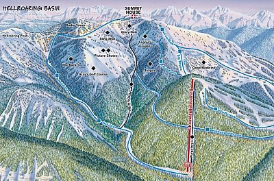 Whitefish Mountain: схема склонов