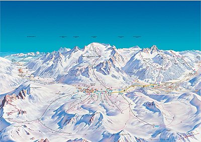 Ponte di Legno/Tonale/Presena Glacier/Temù (Pontedilegno-Tonale): схема склонов