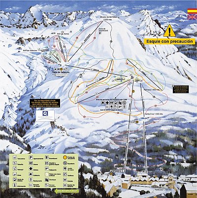 Panticosa: схема склонов