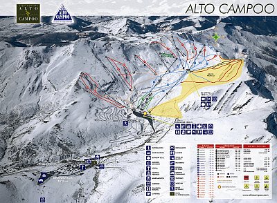 Alto Campoo: схема склонов