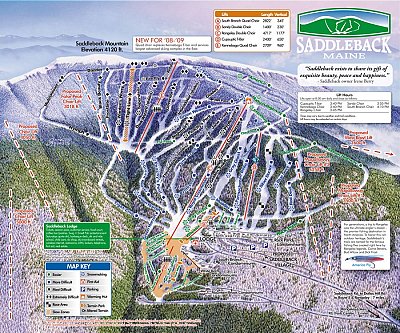 Saddleback: схема склонов