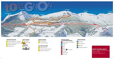 Torgnon: схема склонов