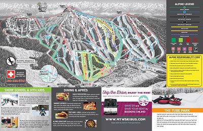 Mt. Washington: схема склонов