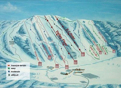 Alpine Valley Wisconsin: схема склонов