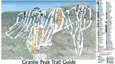 Granite Peak: схема склонов