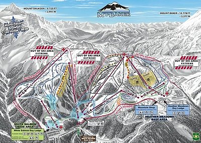 Mt. Baker: схема склонов