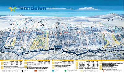 Tanndalen: схема склонов