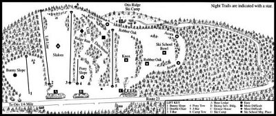 Otis Ridge: схема склонов