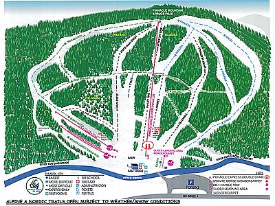 Granite Gorge: схема склонов
