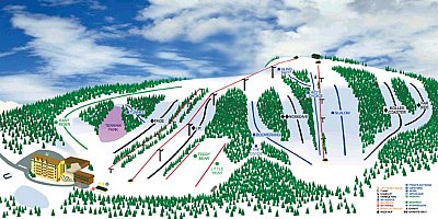 Hockley Valley: схема склонов