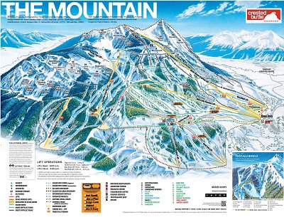 Crested Butte: схема склонов