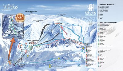 Valfrejus: схема склонов