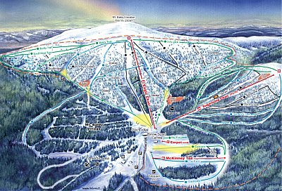 Mt. Baldy: схема склонов