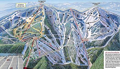 Silver Mountain: схема склонов