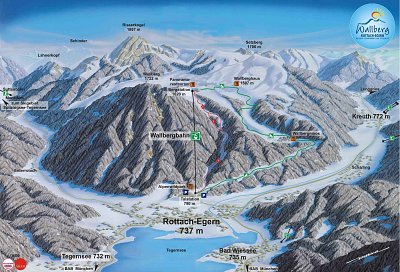 Wallberg – Rottach-Egern: схема склонов