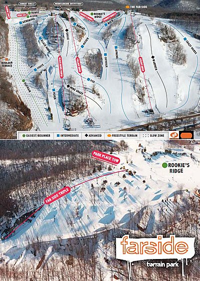 Chestnut Mountain: схема склонов