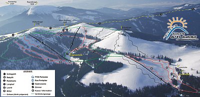 Altes Almhaus: схема склонов