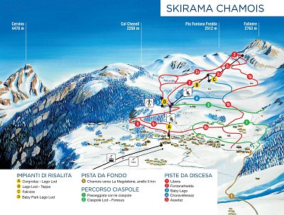 Chamois: схема склонов
