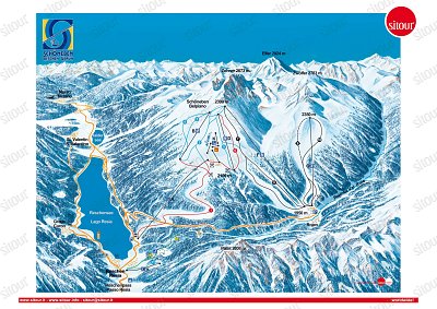 Belpiano (Schöneben)/Malga San Valentino (Haideralm): схема склонов
