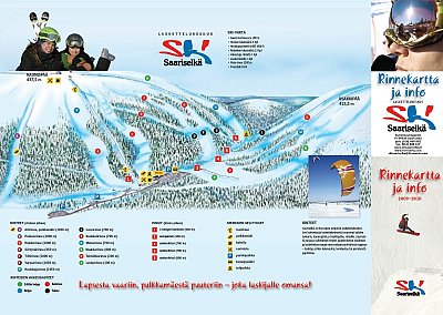 Саариселькя: схема склонов