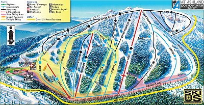 Mt. Ashland: схема склонов