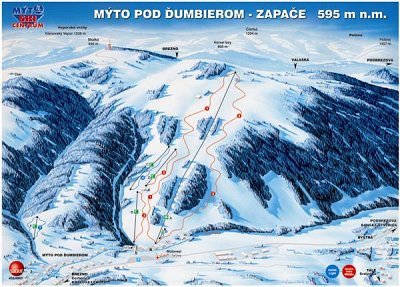 Myto pod Dumbierom: схема склонов