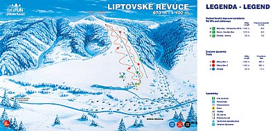 Liptovské Revúce: схема склонов