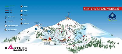 Kartepe: схема склонов