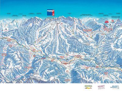 Kronplatz (Plan de Corones): схема склонов