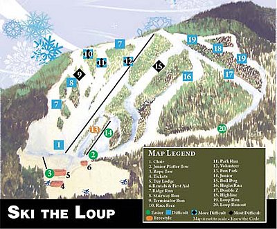 Loup Loup: схема склонов