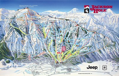 Jackson Hole: схема склонов