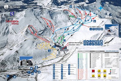Alto Campoo: схема склонов