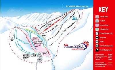 Roundhill: схема склонов
