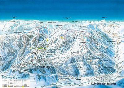 Auron: схема склонов