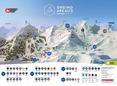 Ski resort Ordino Arcalís: схема склонов