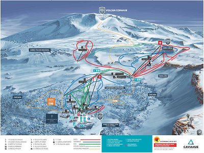 Ski resort Caviahue: схема склонов