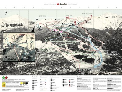 Ski resort Chapelco: схема склонов