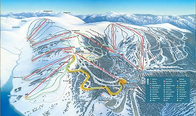 Ski resort Falls Creek: схема склонов