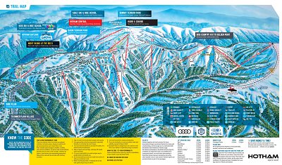 Ski resort Mount Hotham: схема склонов