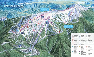 Ski resort Mt. Buller: схема склонов