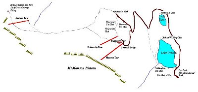 Ski resort Mount Mawson: схема склонов