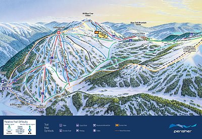 Ski resort Perisher: схема склонов