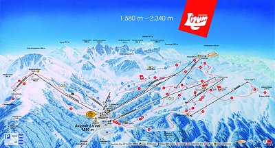 Ski resort Axamer Lizum: схема склонов