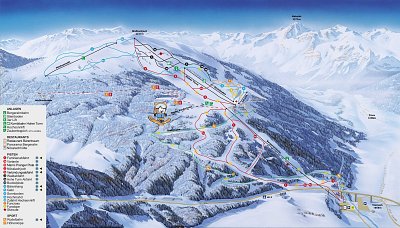 Ski resort Bergeralm – Steinach am Brenner: схема склонов