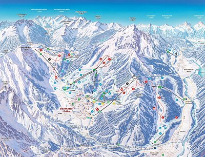 Ski resort Berwang/Bichlbach/Rinnen: схема склонов